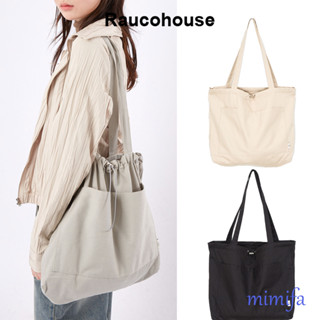 Raucohouse กระเป๋าสะพายไหล่ ทรงบักเก็ต สองช่อง (UNISEX)