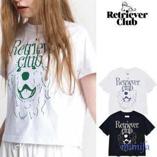 RETRIEVER CLUB เสื้อครอปแขนสั้น เก็บเอว เก็บสะโพก