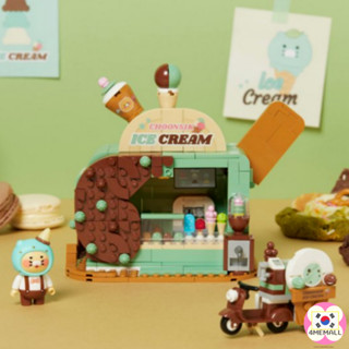 ฟิกเกอร์ Kakao Friends Dessert Brick Mint Choco Choonsik สําหรับตกแต่งบ้าน