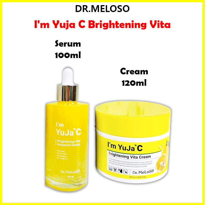 [Dr.MELOSO] I'm Yuja C Brightening Vita Ampoule เซรั่ม 100 มล. / ครีม 120 มล.