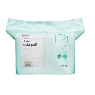 fillimilli 1/2 facial puff พัฟหน้า 100 pads