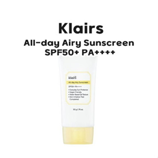 [Klairs] All-day Airy ครีมกันแดด SPF50+ PA++++ 50 กรัม