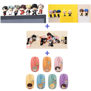 [Korea] ฟิกเกอร์ BTS (Bangtan boys) 2 มอนิเตอร์ ประตูเวทมนตร์ เนย พวงกุญแจ 1 ชิ้น และเมาส์ 1 ชิ้น TinyTan ของแท้ กองทัพ ไอดอล HYBE(ความบันเทิงครั้งใหญ่) KPOP