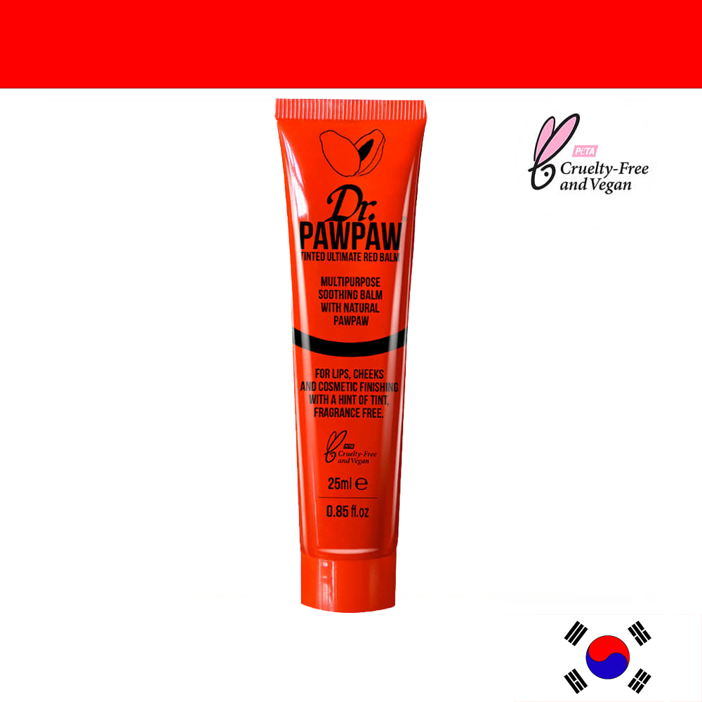 [dr pawpaw] dr paw paw ลิปบาล์ม ทินท์ อัลติเมท เรด บาล์ม 25ml [กําจัดผิวที่ตายแล้ว] korea shop korea