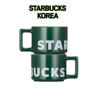 Starbucks Korea Wordmark แก้วมัก ทรงสี่เหลี่ยม ขนาด 237 มล.