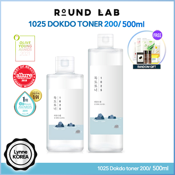 ROUND LAB Dokdo Moisture Toner โทนเนอร์ให้ความชุ่มชื้น 200 มล. 500 มล.