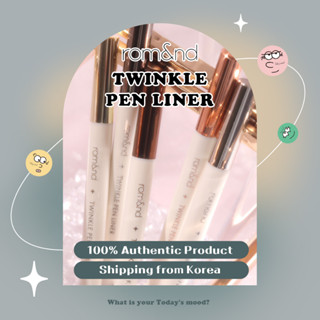 [ROM&amp;ND] (ใหม่เอี่ยม) Twinkle ปากกาไลเนอร์ (5 สี) | Original KOREA เกาหลี ความงาม แต่งหน้า ตา อายไลเนอร์ กลิตเตอร์ ปากกาเขียนขอบตา อายแชโดว์