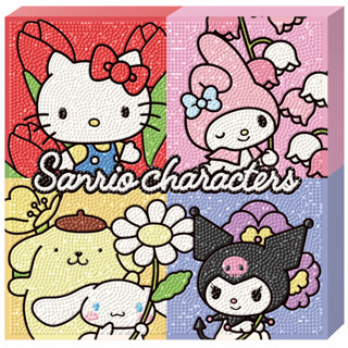 [Sanrio] Sanrio เครื่องประดับ ผ้าแคนวาส ลายดอกไม้