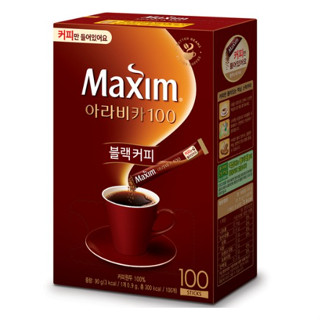 Maxim Arabica 100 Americano กล่องกาแฟ สีดํา 100 แพ็ค