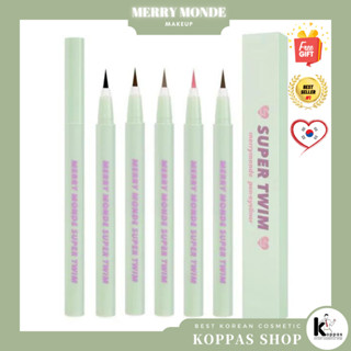 MERRY MONDE Merrymonde ปากกาอายไลเนอร์ 0.5 กรัม 5 สี Super Twim Pen Eyeliner