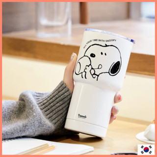 [Peanuts] สนูปปี้ Snoopy Woodstock Stainless Tumbler 600ml แก้วน้ำสแตนเลส กระติกน้ําร้อน