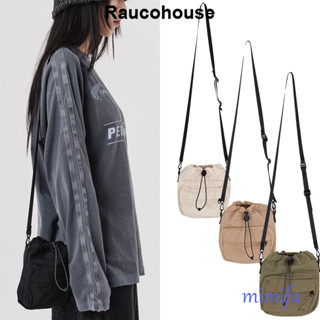 Raucohouse กระเป๋าสะพายข้าง แบบผูกเชือก ขนาดเล็ก (UNISEX)