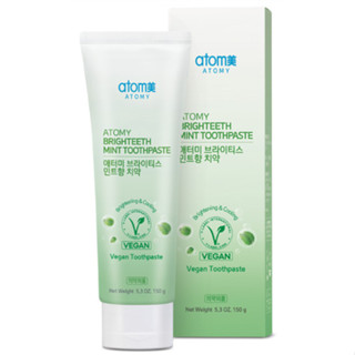 Atomy Brighteeth Mint ยาสีฟัน 150 กรัม [ยาสีฟันมังสวิรัติใหม่]