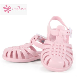 [MEDUSE] Sun201 รองเท้าแตะ สีชมพูอ่อน สไตล์ฝรั่งเศส สําหรับเด็ก