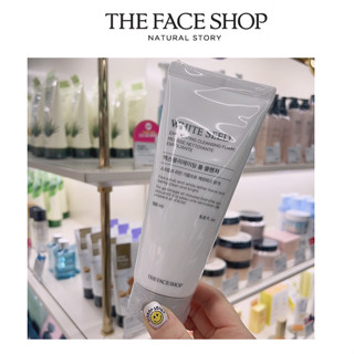 [The Face Shop] โฟมล้างหน้า ทําความสะอาดผิวหน้า เมล็ดพันธุ์ขาว 150 มล.