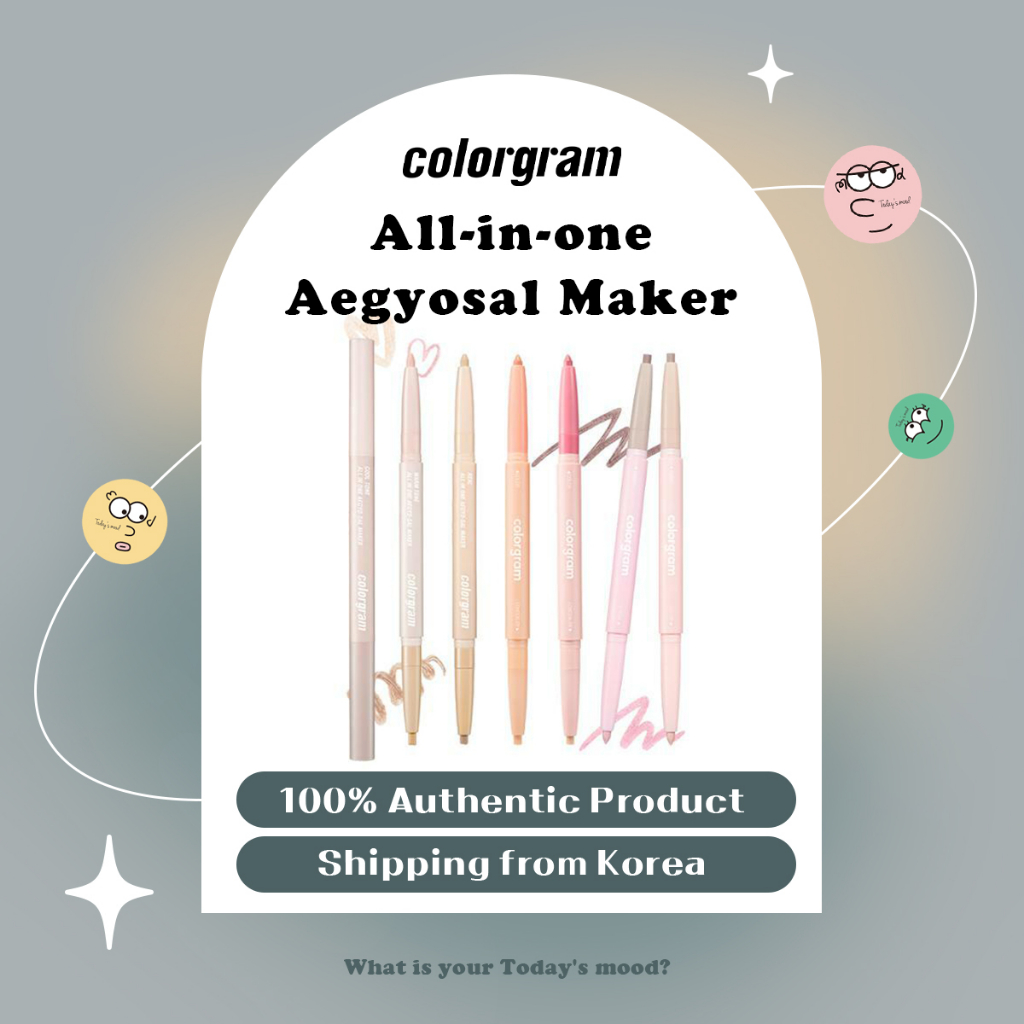 [colorgram] All-in-one Aegyosal Maker (7 สี) | Colorgram ไฮไลท์ เนื้อครีม ชิมเมอร์ สําหรับใต้ตา
