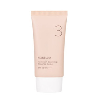 Numbuzin 3 Porcelain Fade โทนสีเบจ 50 มล. SPF50+ PA++++