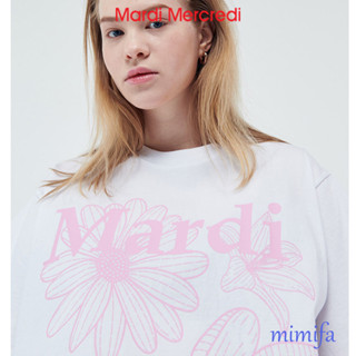 [MARDI Mercredi] เสื้อยืดแขนสั้น ลายดอกไม้