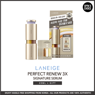 [ใหม่/พร้อมส่ง] LANEIGE เซรั่ม PERFECT RENEW 3X SIGNATURE SERUM 20ml ชุดพิเศษ