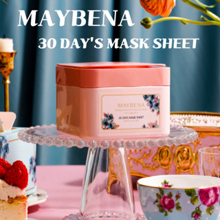 [MAYBENA] ใหม่ แผ่นมาสก์หน้า 30 วัน 400 มล. | คูลลิ่งคูลลิ่ง บํารุงผิวหน้า ให้ความชุ่มชื้น | Collagen Ampoule Mask ของแท้ 100% ส่งตรงจากเกาหลี