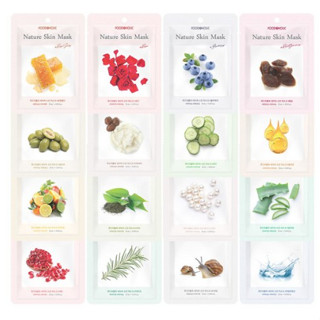 [Made in Korea] Korea Foodaholic Soothing Mask Soothing Moisturizing Nourishing Mask Pack 10pcs/pack | [ผลิตในเกาหลี] [10 ชิ้น] มาสก์บํารุงผิวหน้า ให้ความชุ่มชื้น สไตล์เกาหลี