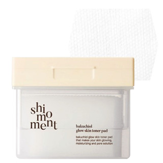 Shimoment Bakuchiol แผ่นโทนเนอร์ เรืองแสง สําหรับผิว Shimoment Bakuchiol Glow Skin Toner Pad