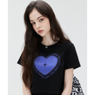 [LUV Is TRUE] SU TWINKLE CROP TEE (สีดํา)