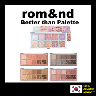 [ Rom&amp;nd ] romand Better than Palette พาเลตต์ 10 สีให้เลือก - K beauty/eye/shadow/glitter/from สไตล์เกาหลี