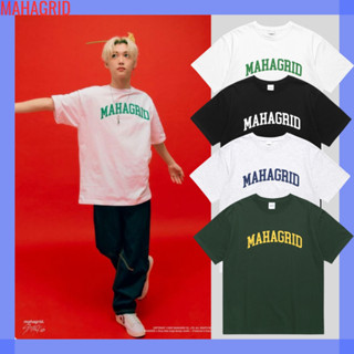 [MAHAGRID] Unisex เสื้อยืดโลโก้ หลากหลาย 4 สี / ถาดเด็ก / ของแท้ 100% / สินค้าเกาหลี / ทุกวัน