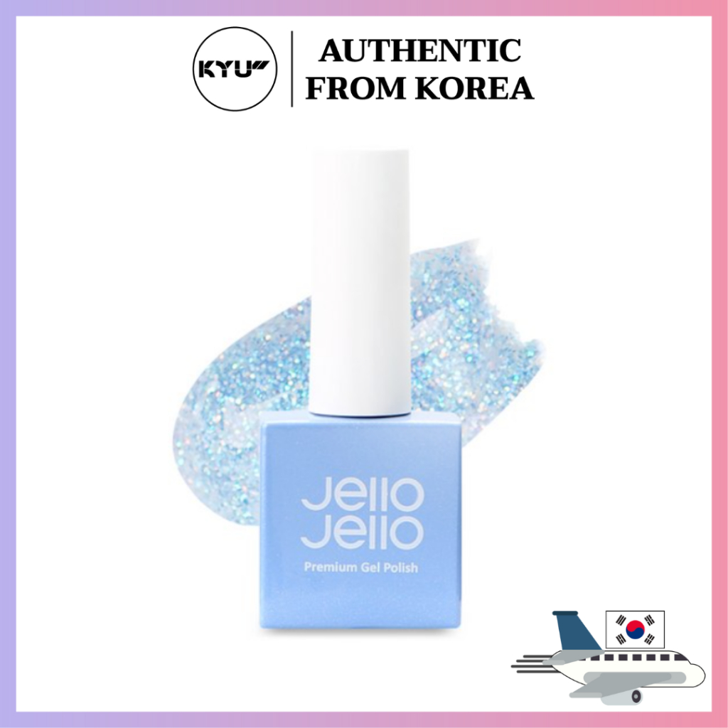 Jello เจลโล่ น้ํายาทาเล็บเจล กลิตเตอร์ พรีเมี่ยม 10 มล. | Jello Jello Premium Glitter Gel Nail Polis