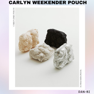 [CARLYN] Carlyn WEEKENDER POUCH 4 สี / ของแท้ 100% / รายละเอียดสัมผัสนุ่มและผ้าห่ม / สินค้าเกาหลี