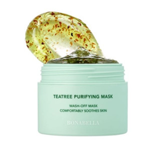 Bonabella TeaTree Purifying Mask 100 มล. (รวมฟองน้ํา + ไม้พาย)