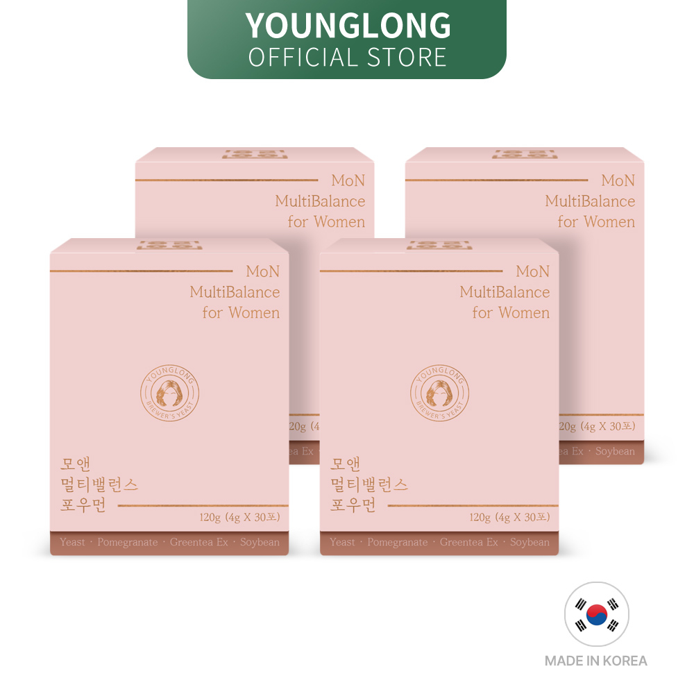 [ซื้อ3 ฟรี1] YOUNGLONG MoN MultiBalance สําหรับผู้หญิง (อายุ 40-60s) / รองรับ Menopause, โซลูชั่นป้อ