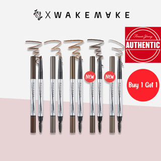 WAKEMAKE 1+1 Natural Hard Brow Pencil 0.1g 1+1SPECIAL GIFT Set (5 Colors)