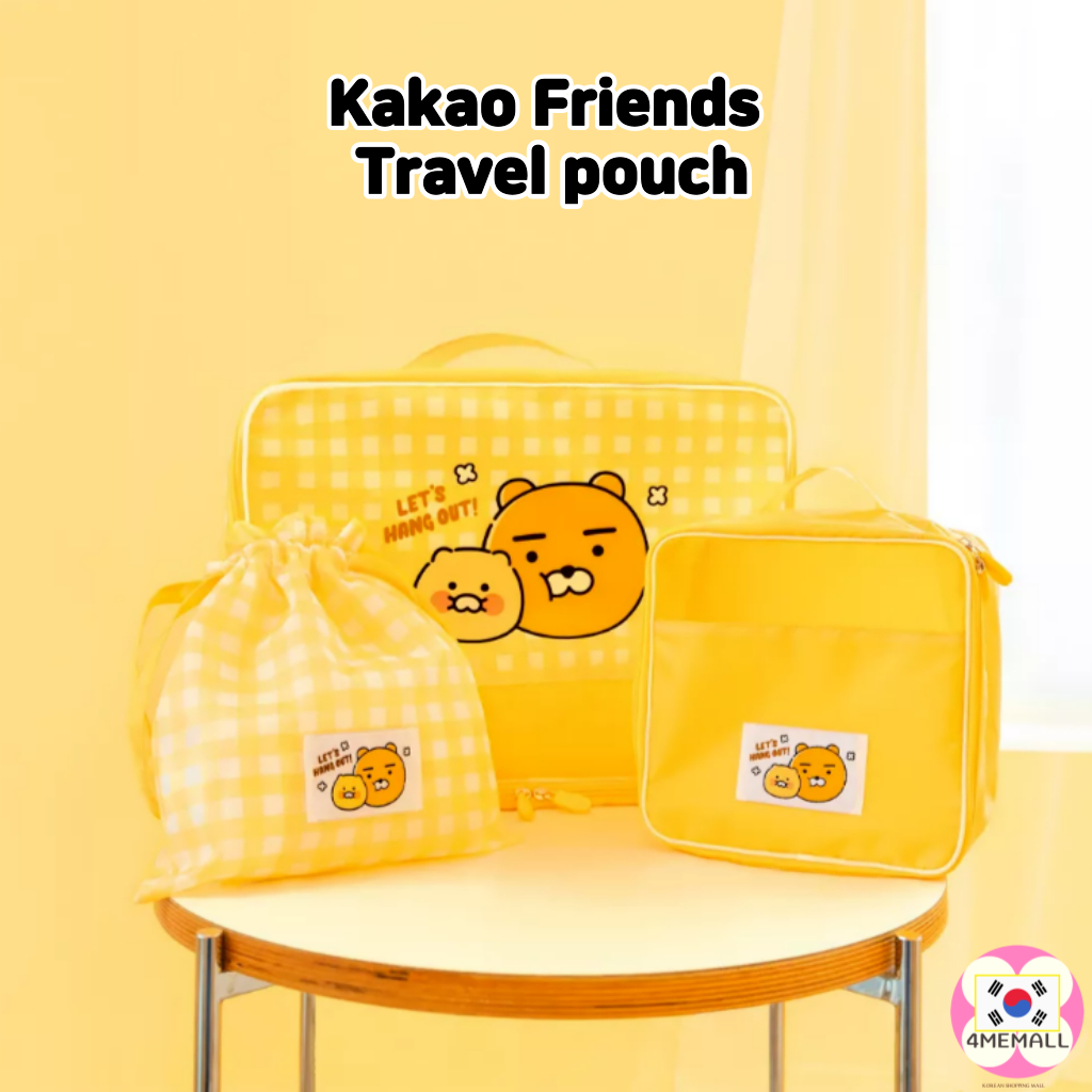 กระเป๋าเดินทาง Kakao Friends Ryan and Choonsik String type L pouch S Travel Carrier Kakao Friends