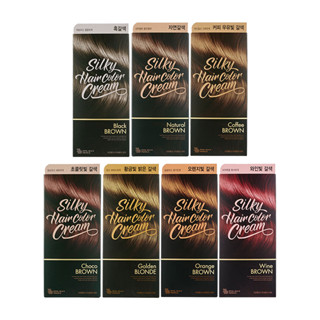 the face shop stylist silky hair color cream 7 colors