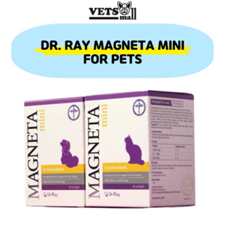 [Dr.Ray] Magneta mini - อาหารเสริมต้านอนุมูลอิสระ สําหรับสัตว์เลี้ยง (ซอฟเจล 60 ชิ้น / 1 กล่อง) อาหารเสริมสําหรับแมวและสุนัข อาหารเสริมสําหรับแมวและสุนัข