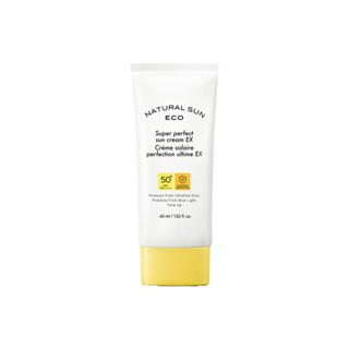 the face shop natural eco super perfect ครีมกันแดด sun cream ex 45ml spf50+ pa++++