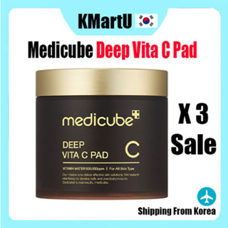 [Medicube] Deep Vita C Pad 70 แผ่น / แผ่นโทนเนอร์พรีเมี่ยม 1 กล่อง / 3 กล่อง