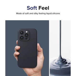 Ringke Silicone Magnetic สำหรับ iPhone 15 Pro Max 15 Pro เคสซิลิโคนนุ่มน้ำหนักเบา