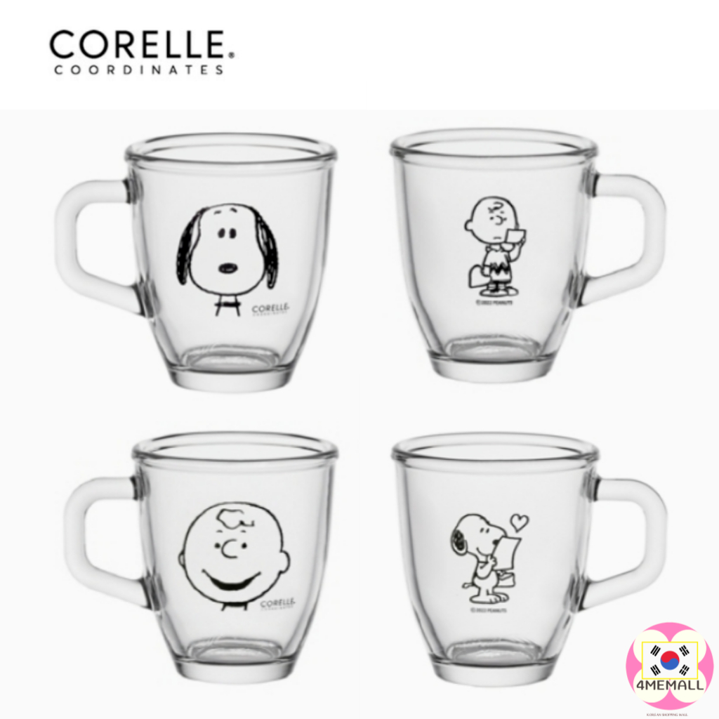 Corelle COORDINATES แก้วมัก ลาย Charlie &amp; Snoopy 1P 350 มล. ของขวัญ