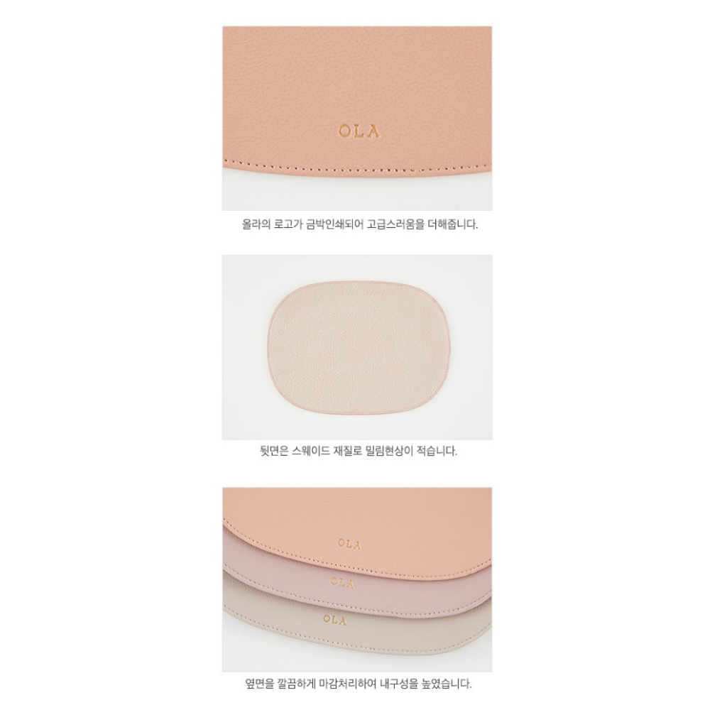 [KOREA Ola] Mute Mouse Pad Leather Color Mouse Pad 3 Type 6 Color💜สต็อกพร้อม💜 / ส่งจากเกาหลี✈️🇰🇷