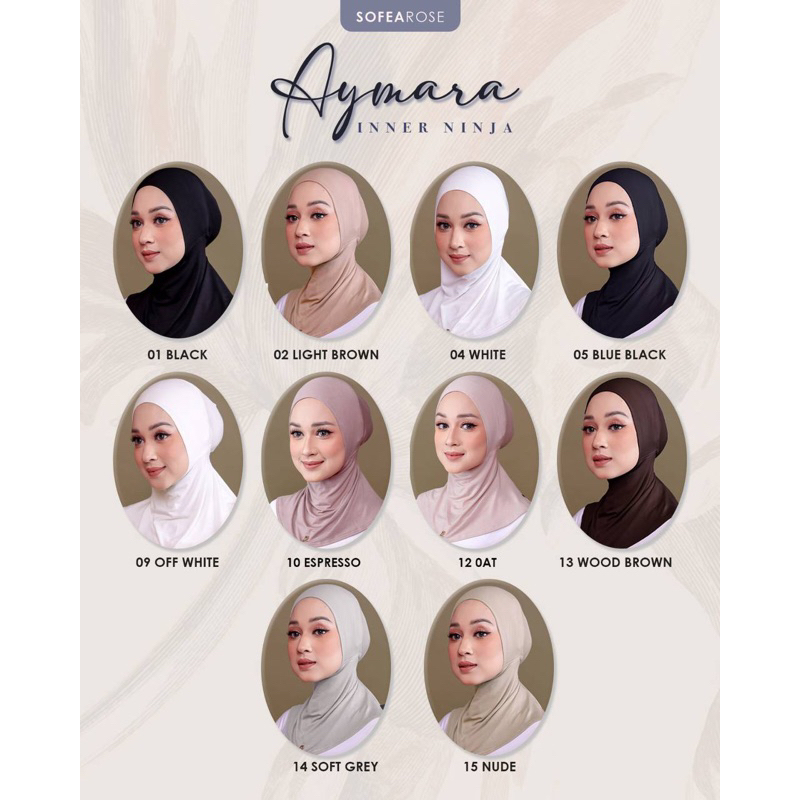 Aymara ภายในคอด้านในผ้าฝ้ายนุ่ม Lycra Ninja ภายในคอ