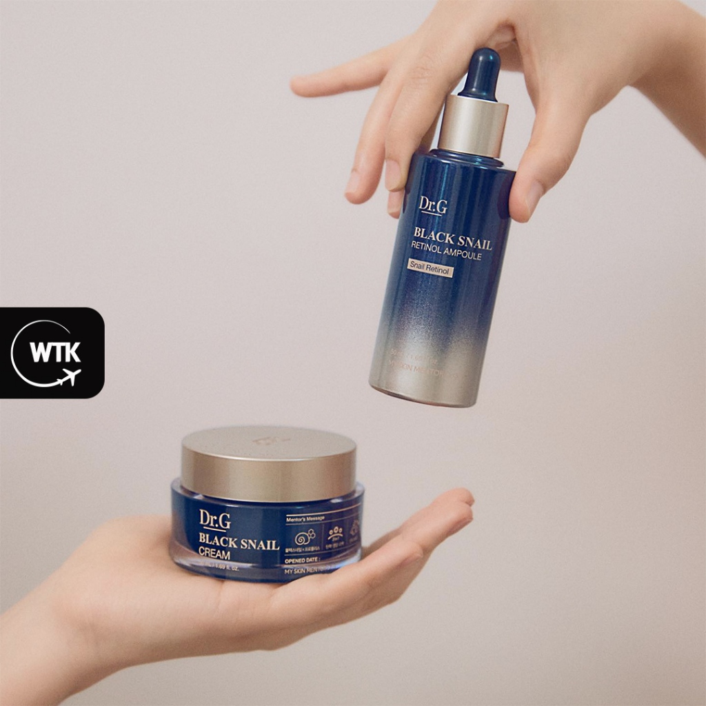 Dr.g Black Snail Retinol Ampoule / Cream 50ml - Total Anti-Aging, Elastic Boosting