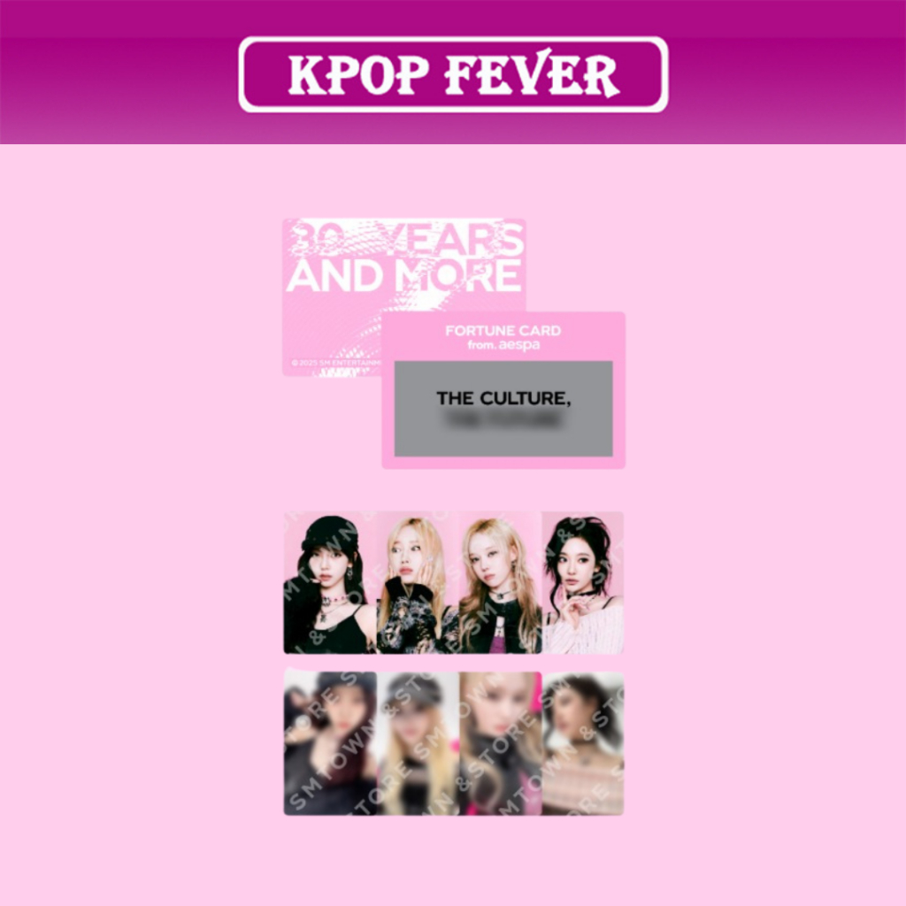 aespa - [ SMTOWN LIVE 2025 ] OFFICIAL MD / FORTUNE SCRATCH CARD SET