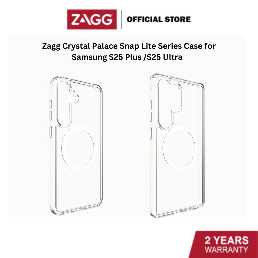 Zagg Crystal Palace Lite Snap Case Series สําหรับ Samsung S25 Plus / S25 Ultra