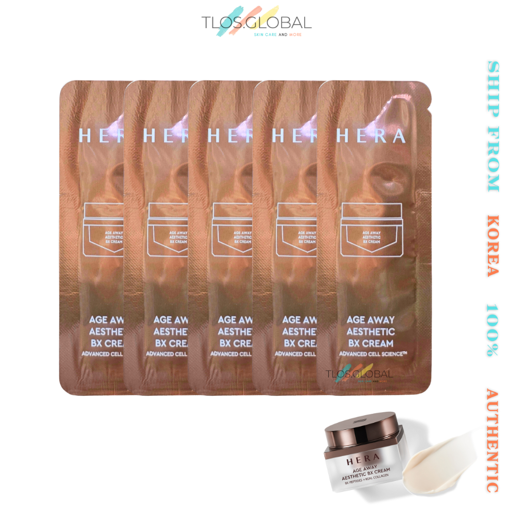 24pcs or 48pcs Hera Age Away Aethentic BX Cream 1ml| คอลลาเจน บีเอ็กซ์เปปไทด์