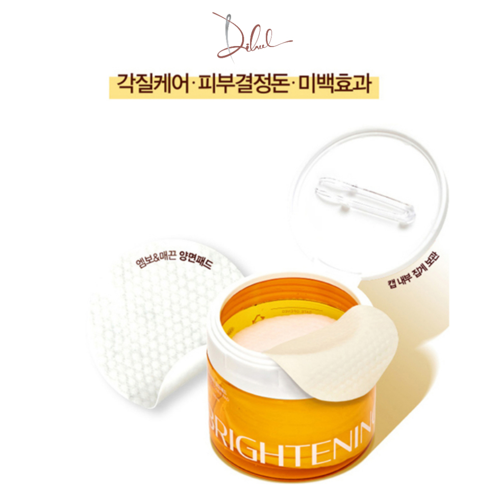 Vitamin Brightening Peeling Pad (185ml, 60 แผ่น)