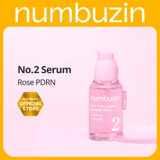 [Numbuzin Official] เซรั่ม PDRN หน้าอิ่มเด้ง No.2 Rose PDRN Collagen Plumping Serum 30ml