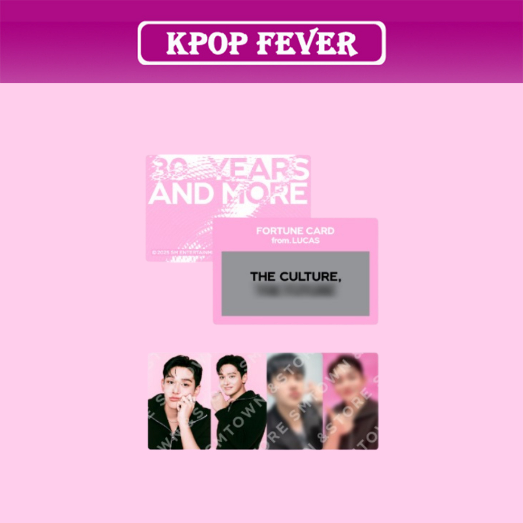 LUCAS - [ SMTOWN LIVE 2025 ] OFFICIAL MD / FORTUNE SCRATCH CARD SET